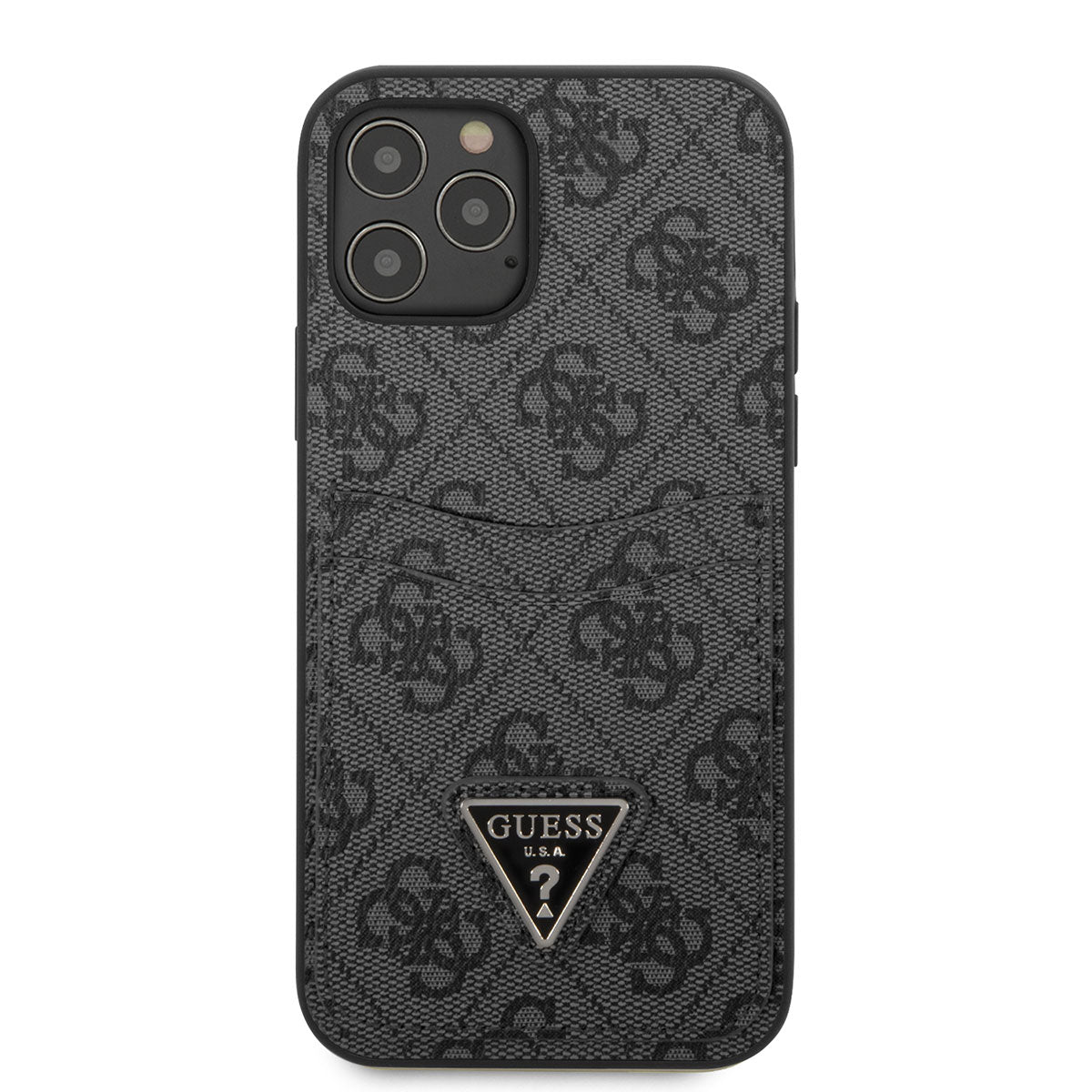 Guess iPhone 12 Kılıf Çift Kart Bölmeli Telefon Kılıfı - 3 Guess iPhone 12 Kılıf Çift Kart Bölmeli Telefon Kılıfı - 3